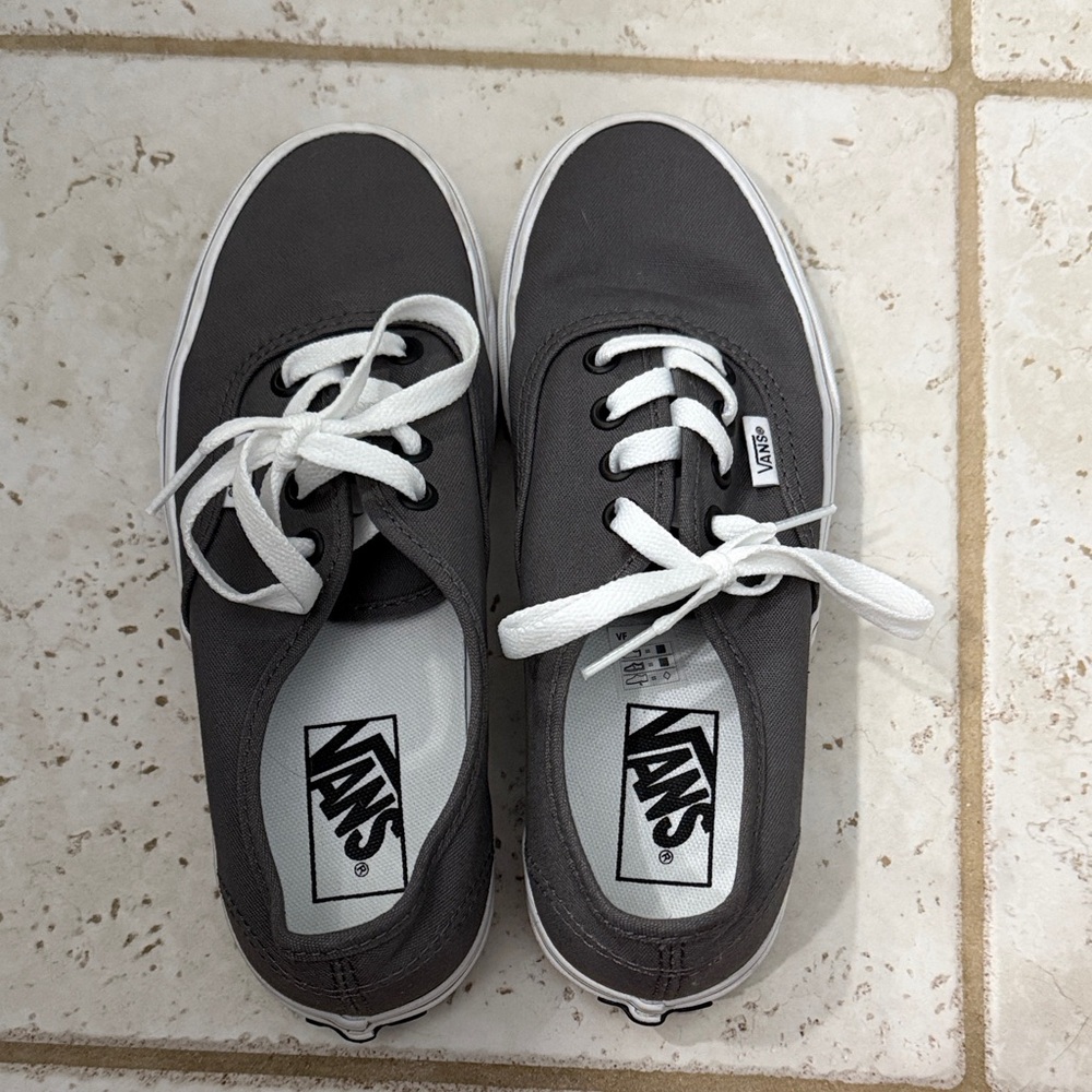 Vans Women's Gray Canvas Sneakers
